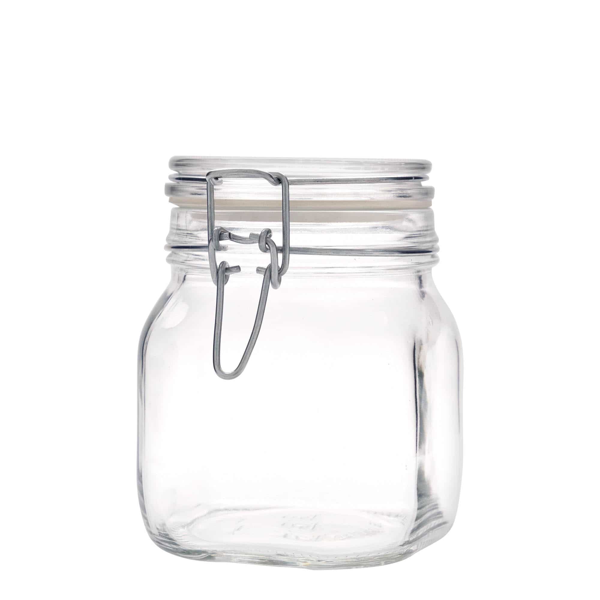 Βάζο με καπάκι με κλιπ 'Fido' 750 ml, τετράγωνο, στόμιο: καπάκι με κλιπ